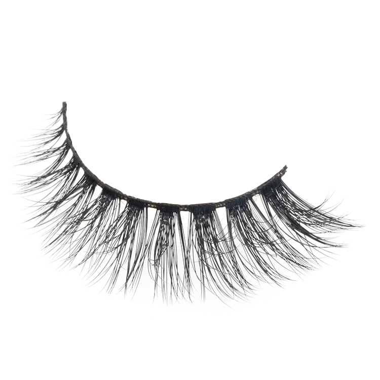 Cruelty-free 3D faux mink false eyelashes with private label packaging box to USA